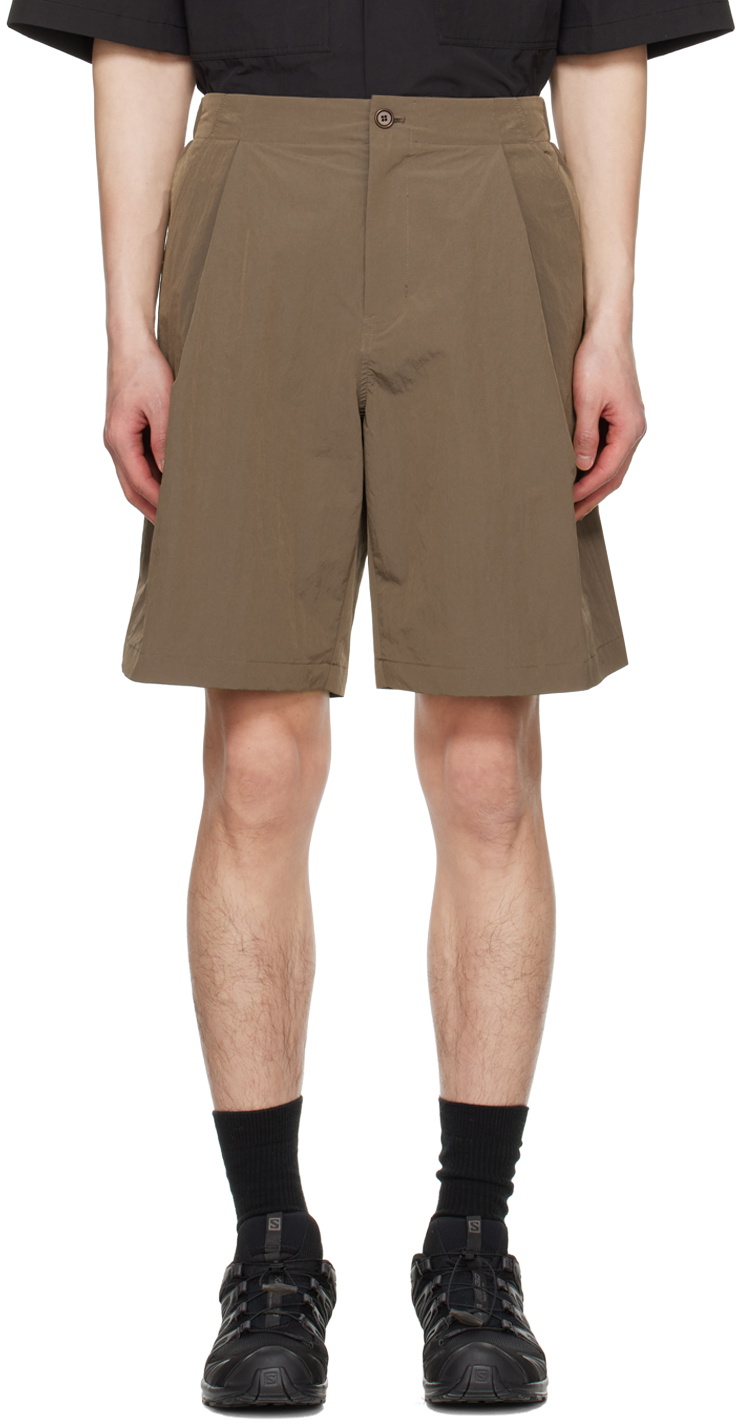 Pleated Short - Taupe