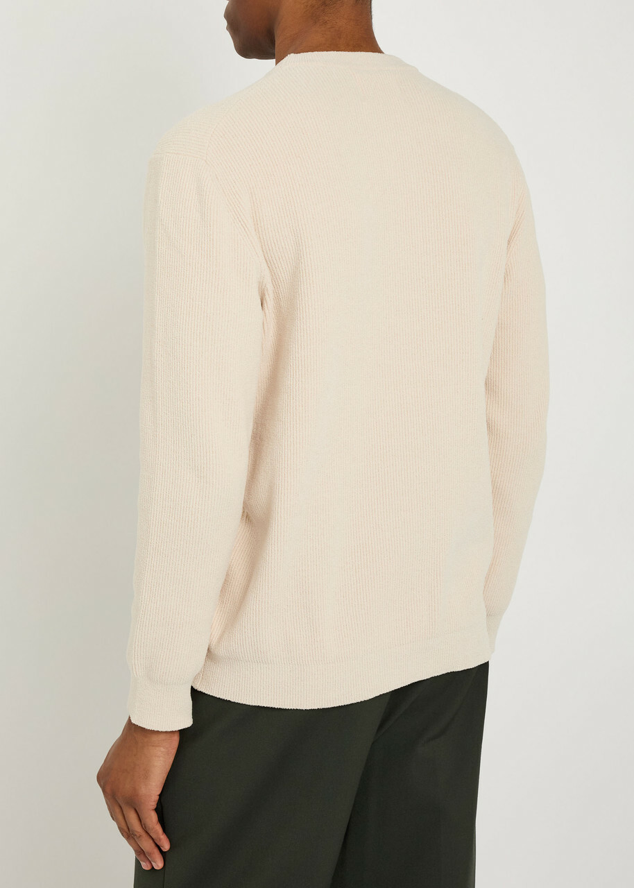 NN07 Danny Ribbed Knit Jumper Ivory