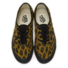 Vans Black and Brown Leopard OG Authentic LX Sneakers