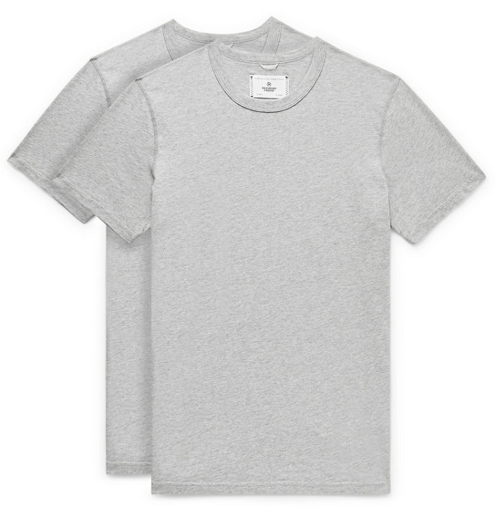 Photo: Reigning Champ - Two-Pack Pima Cotton-Jersey T-Shirts - Gray