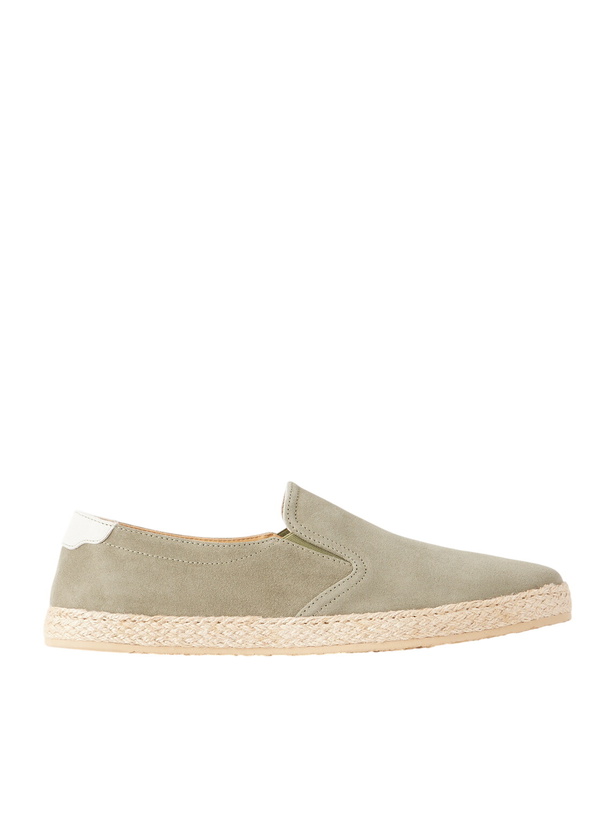 Photo: Brunello Cucinelli - Suede Espadrilles - Green