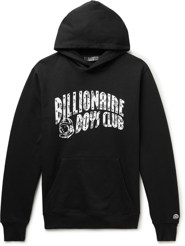 Photo: BILLIONAIRE BOYS CLUB - Arch Logo-Print Cotton-Jersey Hoodie - Black