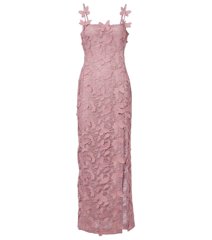 Photo: Blumarine Embroidered lace maxi dress