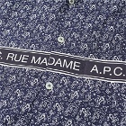 A.P.C. Short Sleeve Logo Pattern Shirt