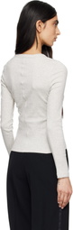 FLORE FLORE Gray Jess Longsleeve T-shirt