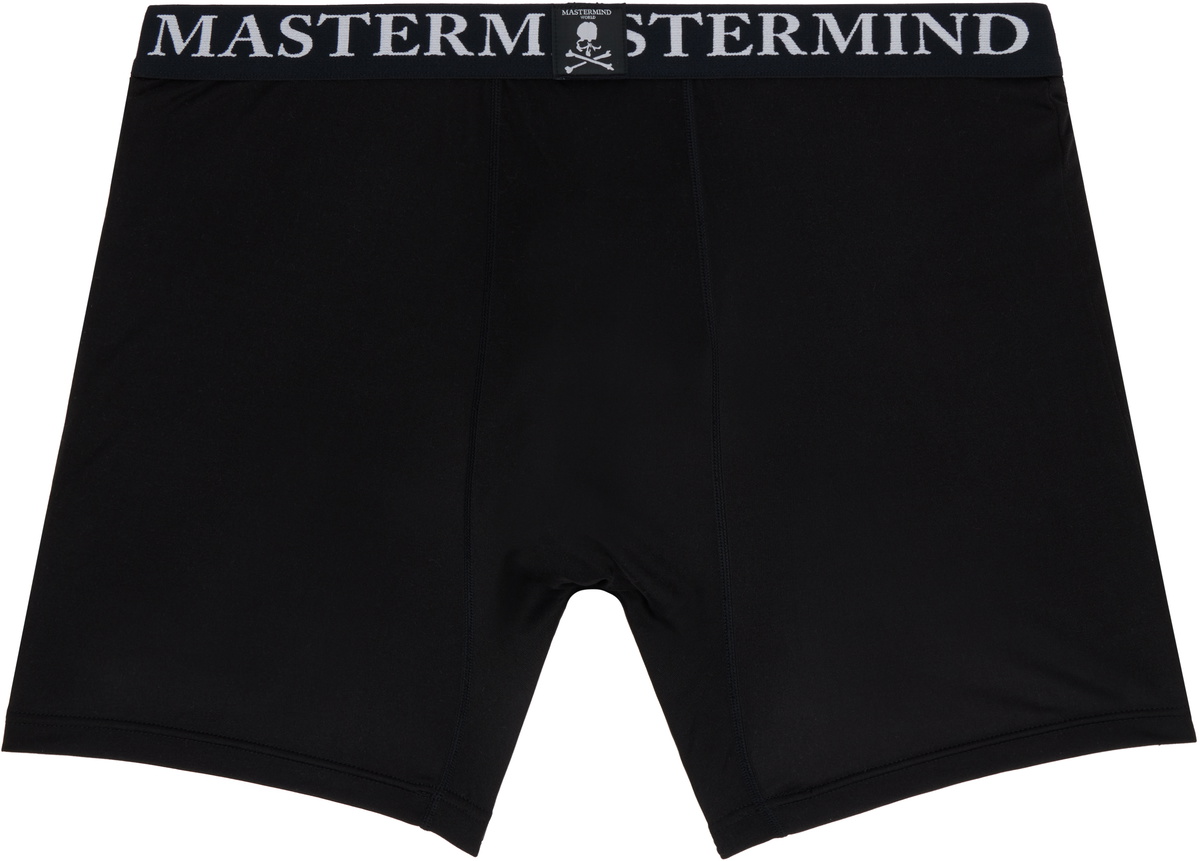 MASTERMIND WORLD Two-Pack Black Silk Boxers MASTERMIND WORLD