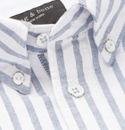 rag & bone - Fit 2 Tomlin Slim-Fit Button-Down Collar Striped Cotton Shirt - White