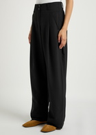 High Madrigaz Wide-leg Woven Trousers Black