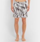 Onia - Calder Long-Length Marble-Print Swim Shorts - Men - Gray