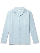 Onia - Camp-Collar Linen Pyjama Shirt - Blue