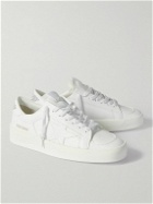 Golden Goose - Stardan Faux Leather Sneakers - White