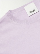 Allude - Cotton and Cashmere-Blend Sweater - Purple