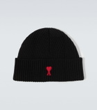 Ami Paris Ami de Cœur virgin wool beanie