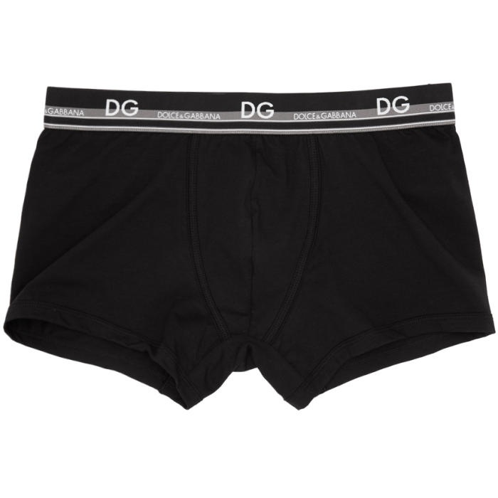 Photo: Dolce and Gabbana Black Logo Boxer Briefs 
