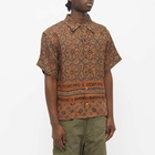 Story mfg. Men's Shore Vacation Shirt in Burnt Ajrak