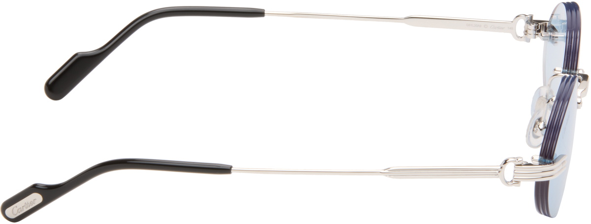 Cartier Silver 'Première de Cartier' Sunglasses