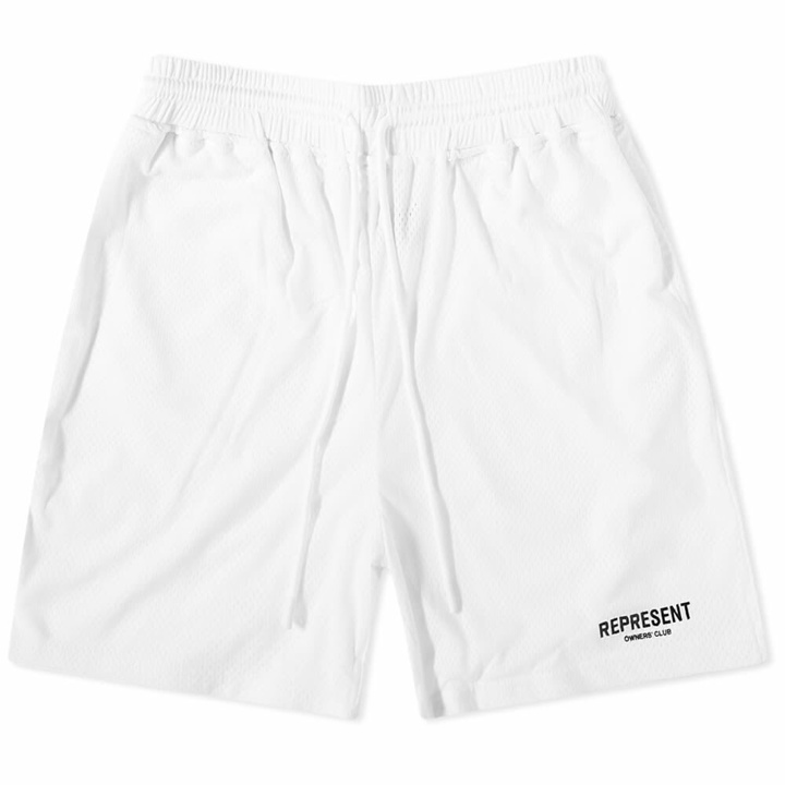 Photo: Represent Men's Owners Club Mesh Short in White
