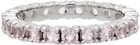 Hatton Labs SSENSE Exclusive Silver & Pink Tennis Eternity Ring