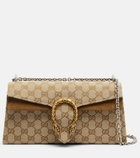 Gucci Dionysus GG canvas Small suede-trimmed crossbody bag