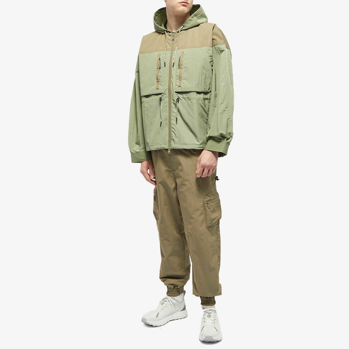F/CE. Men's Oversized Mountain Parka Jacket in Sage Green F/CE.