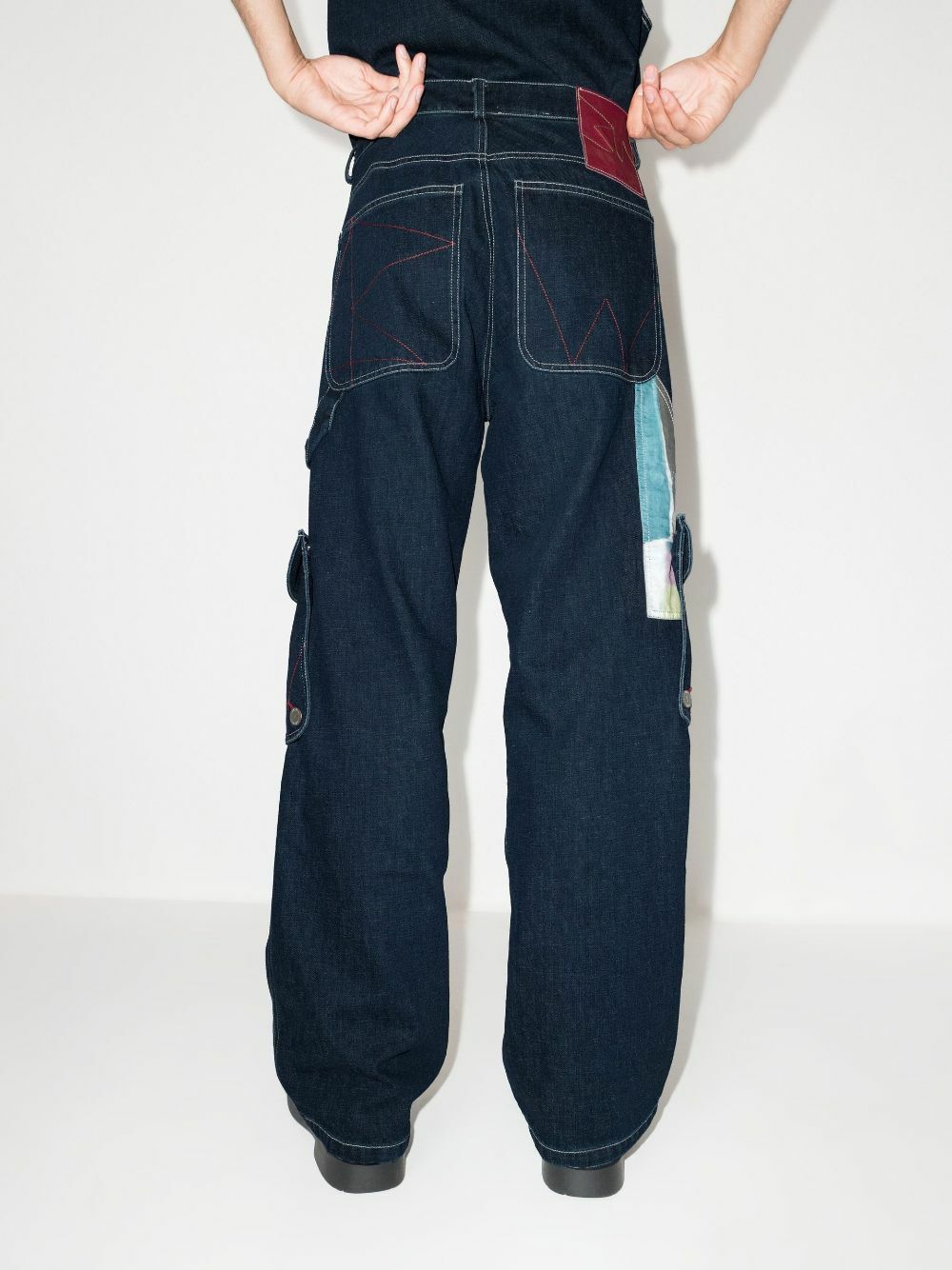 Bethany Williams X Browns Focus Blue 2 Modular Wide Leg Jeans