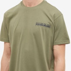 Napapijri Men's Mountain Print T-Shirt in Green Lichen