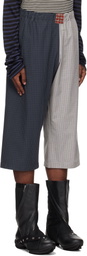 SC103 SSENSE Exclusive Blue & Gray Courrier Shorts