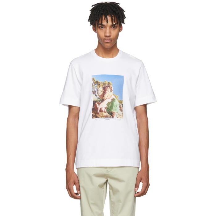 Photo: Jil Sander White Mario Sorrenti Edition 001 T-Shirt