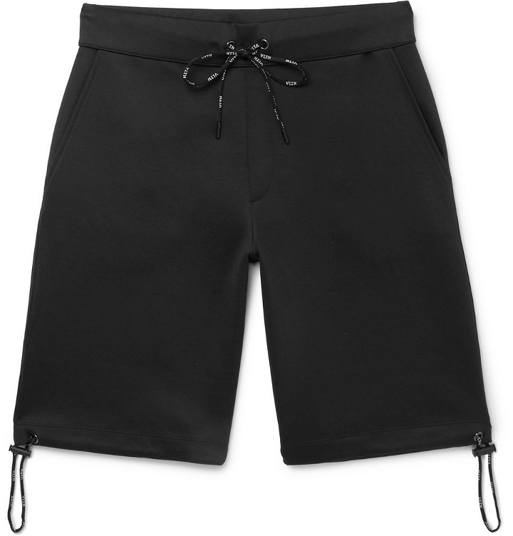 Photo: Valentino - Logo-Print Jersey Drawstring Shorts - Men - Black