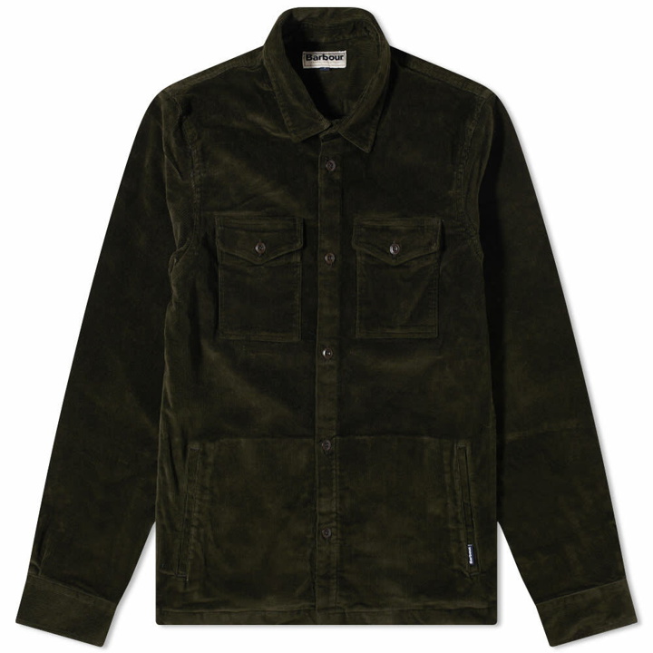 Photo: Barbour Men's Cord Overshirt in Olive