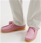 Clarks Originals - Wallabee Suede and Leather Desert Boots - Pink