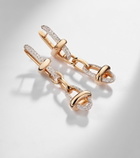 Pomellato Iconica 18kt rose gold drop earrings with diamonds