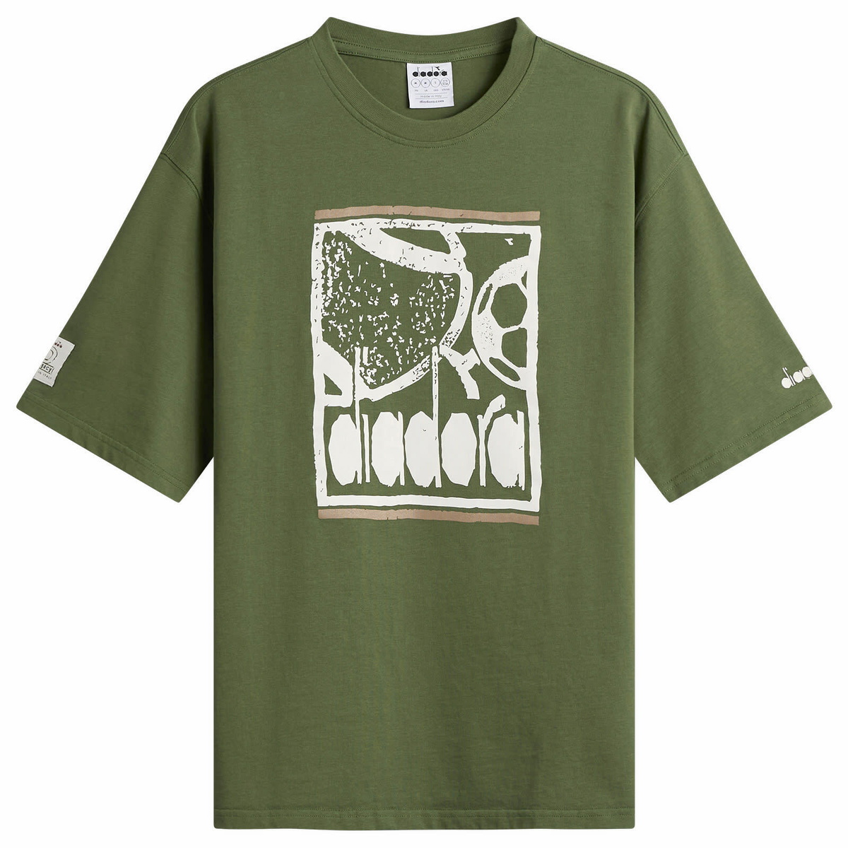 Diadora Men's Legacy T-Shirt in Green Botanic