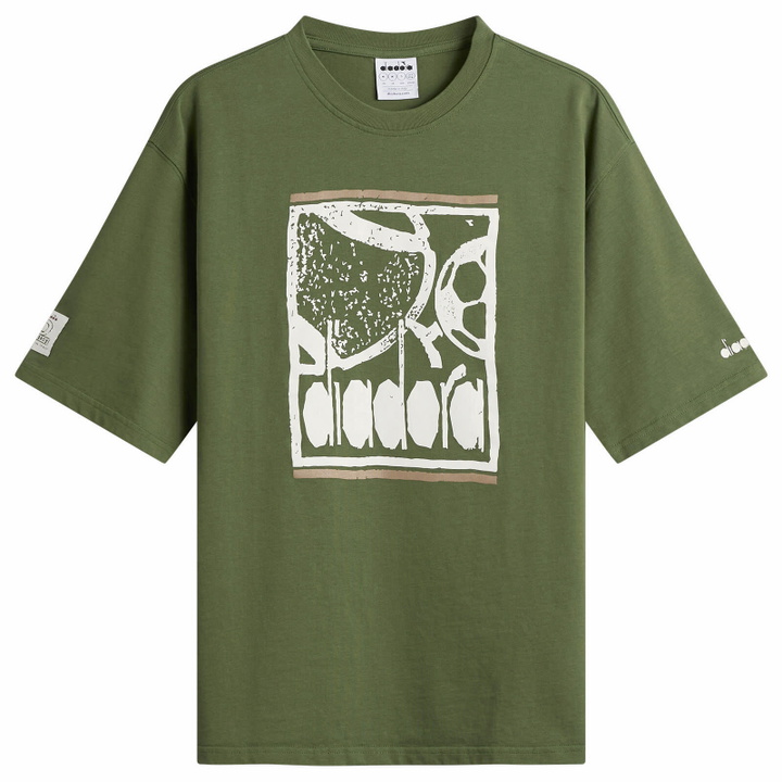 Photo: Diadora Men's Legacy T-Shirt in Green Botanic