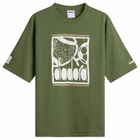 Diadora Men's Legacy T-Shirt in Green Botanic
