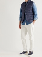 Brunello Cucinelli - Quilted Nylon Down Gilet - Blue