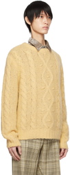 CMMN SWDN Yellow Brushed Sweater