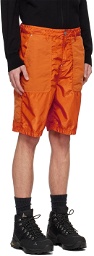 Stone Island Orange Patch Shorts