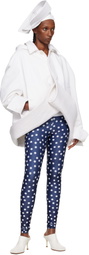 Jean Paul Gaultier Navy 'The Polka-Dot' Leggings