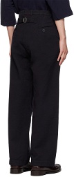 CASEY CASEY Navy Overdyed Trousers