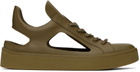 At.Kollektive Khaki Kostas Murkudis Edition Cutout Sneakers