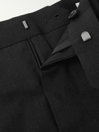 Auralee - Straight-Leg Pleated Wool-Gabardine Shorts - Black