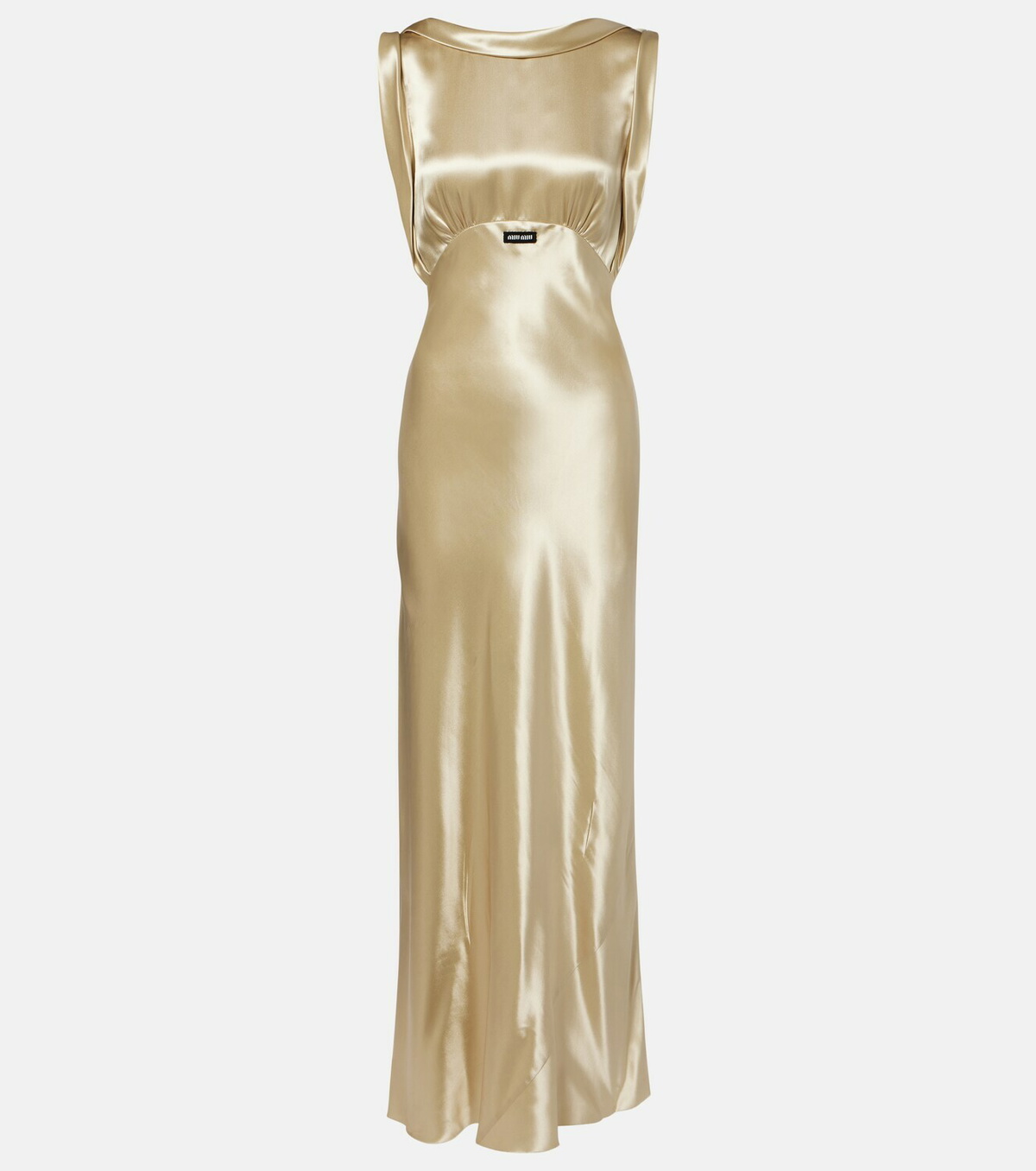 Miu Miu Bow-detail satin gown