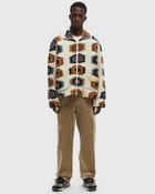 Honor The Gift TEXTURED FULL ZIP Beige Mens Fleece Jacket
