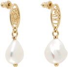 Chloé Gold Darcey Lace Drop Earrings