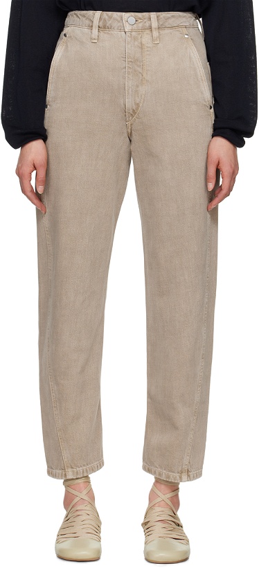 Photo: LEMAIRE Beige Twisted Jeans