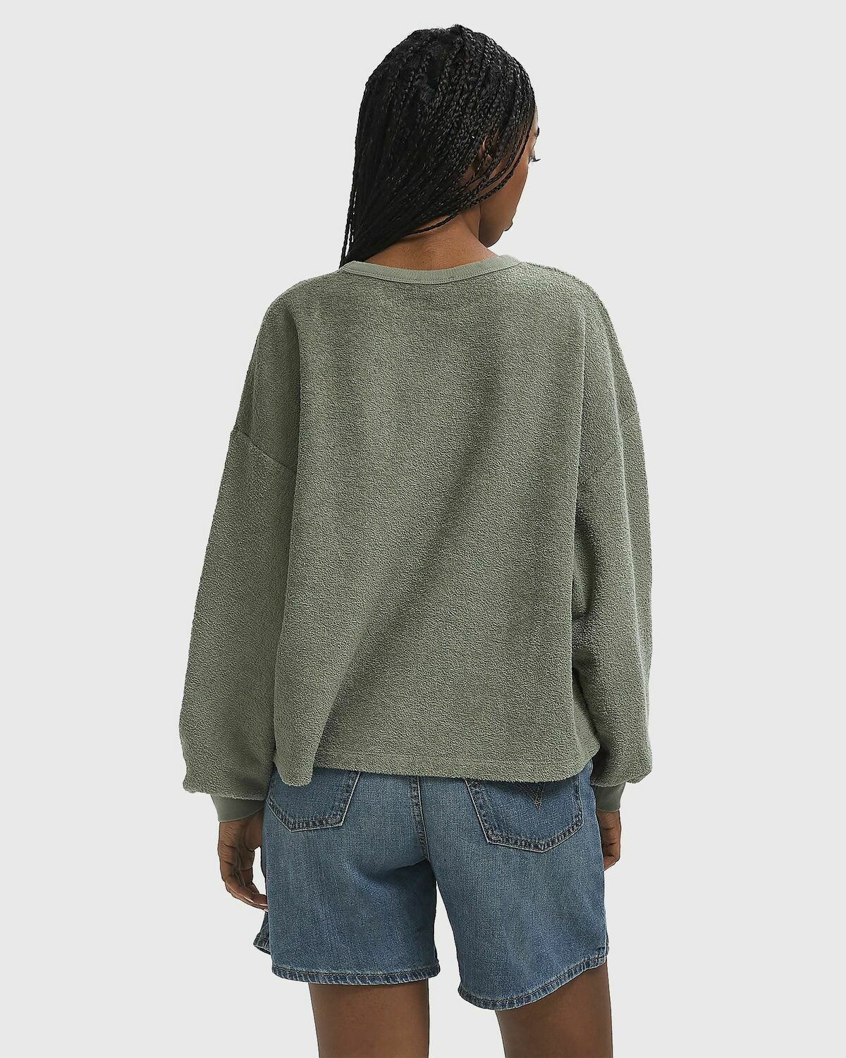 American Vintage BOBYPARK Green Womens Sweatshirt