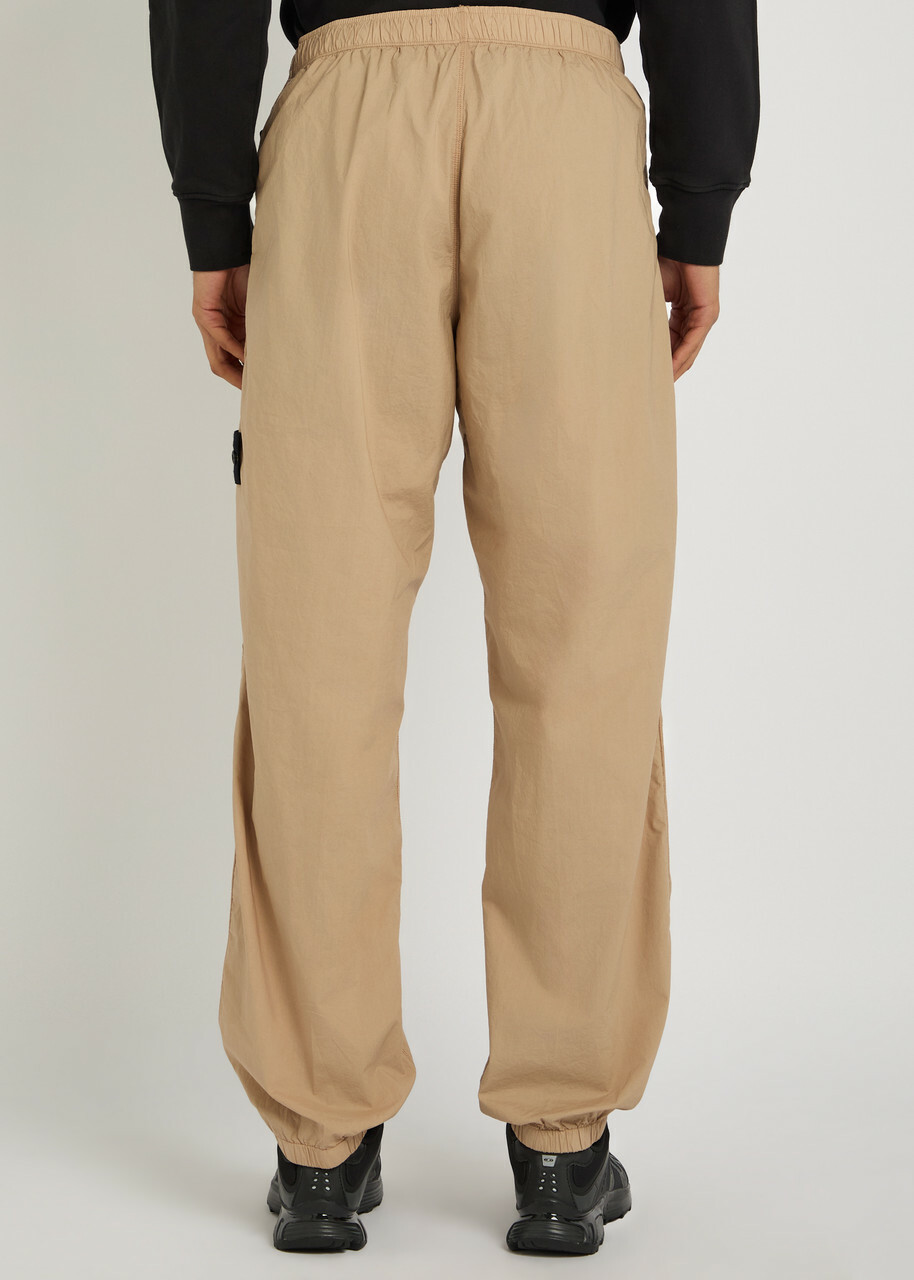 Stone Island Tela Stretch-cotton Trousers Sand
