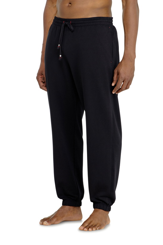 Photo: Diesel Sweatpants in peached cotton blend - Pants Mens in Black