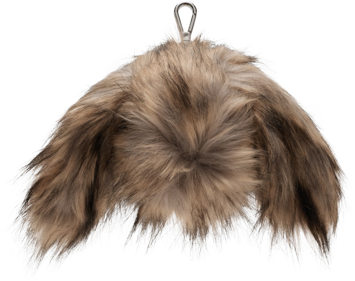 Photo: Simone Rocha Beige Faux Fur Hare Coin Purse Bag Charm